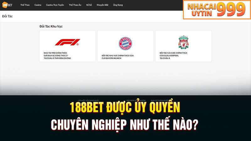 188BET được ủy quyền chuyên nghiệp như thế nào?