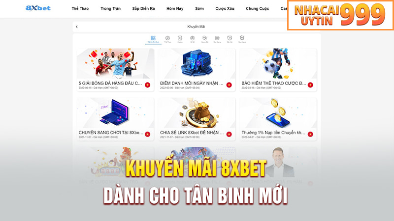 Khuyến mãi tân binh 8XBET