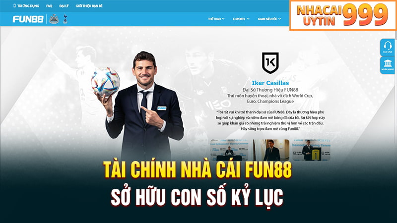 Tài chính FUN88 sở hữu con số kỷ lục