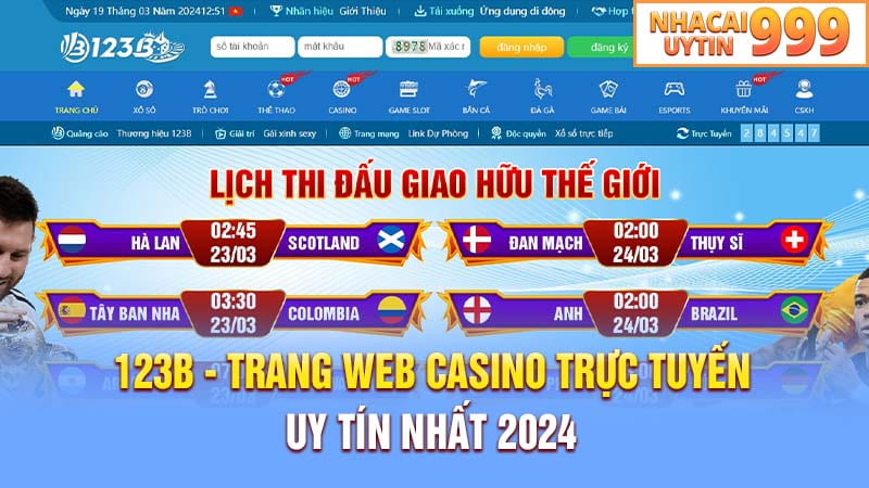 123B - Trang web casino trực tuyến uy tín