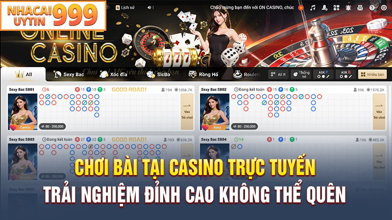 Chơi bài tại Casino trực tuyến - Trải nghiệm đỉnh cao không thể quên