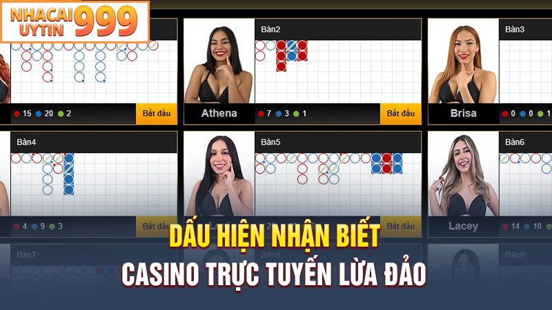 Dấu hiệu nhận biết Casino trực tuyến lừa đảo