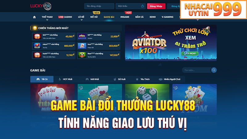 Game bài đổi thưởng Lucky88