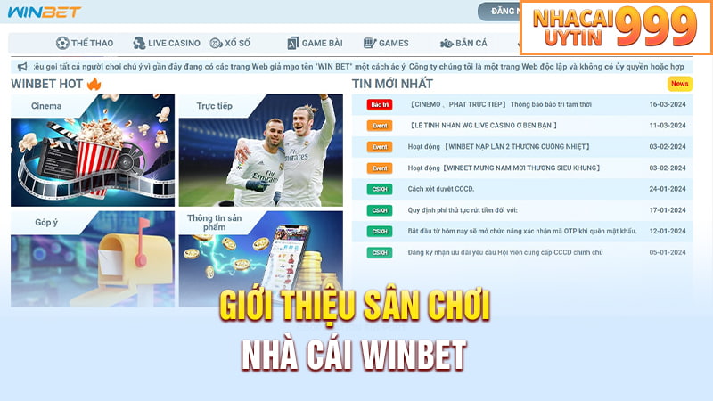 Giới thiệu sân chơi nhà cái WINBET