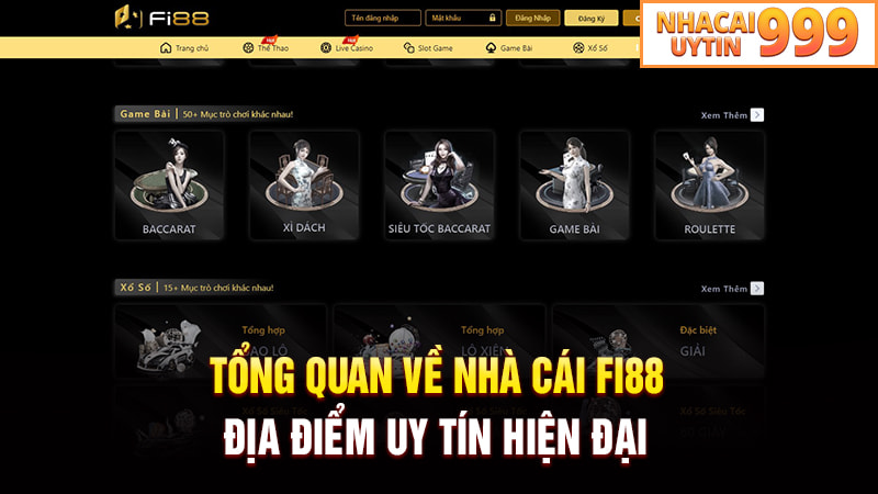 Giới thiệu tổng quan về nhà cái FI88