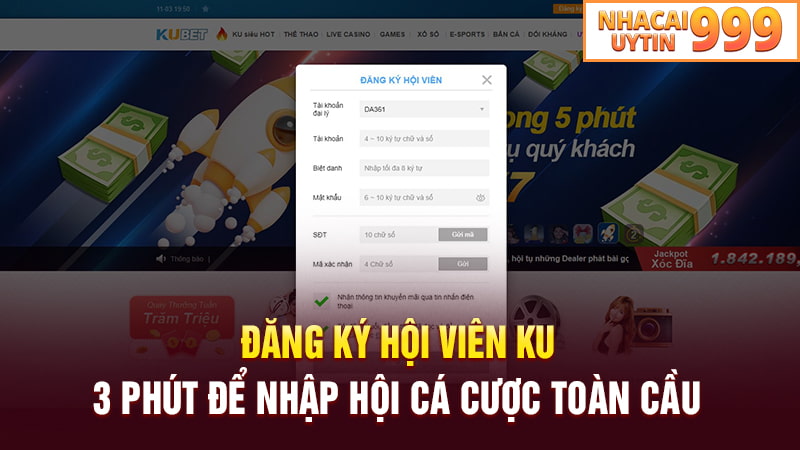 Hướng dẫn đăng ký tài khoản KUBET