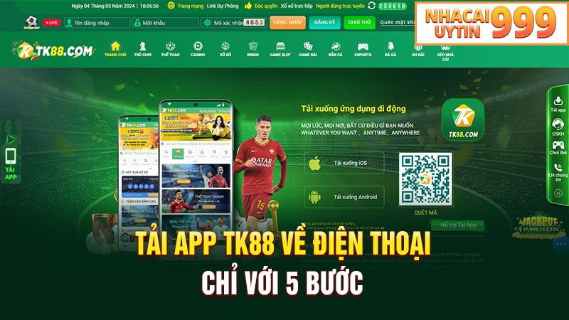 Hướng dẫn tải app TK88