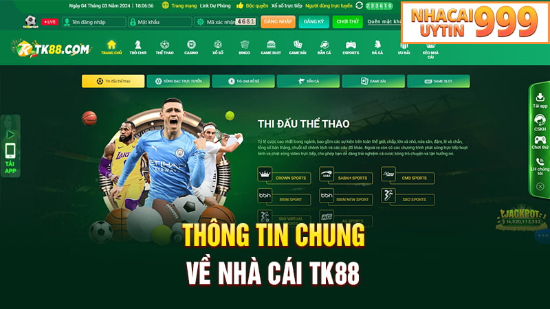 Thông tin chung về nhà cái TK88