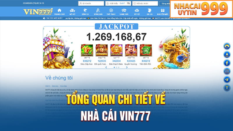 Tổng quan chi tiết về nhà cái VIN777