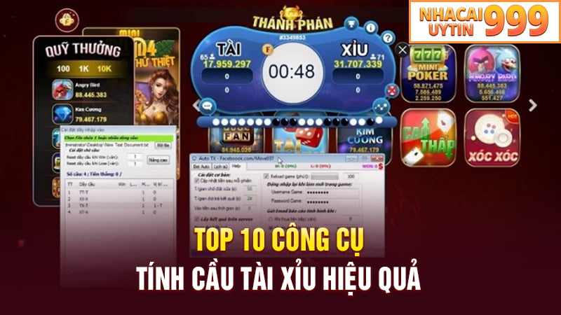 Top 10 công cụ tính cầu tài xỉu hiệu quả 2024