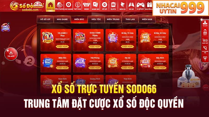 Xổ số trực tuyến SODO66