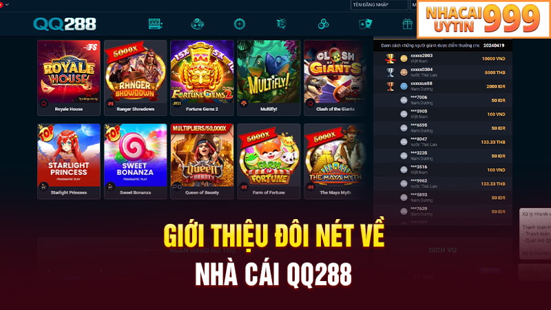 Giới thiệu đôi nét về nhà cái QQ288