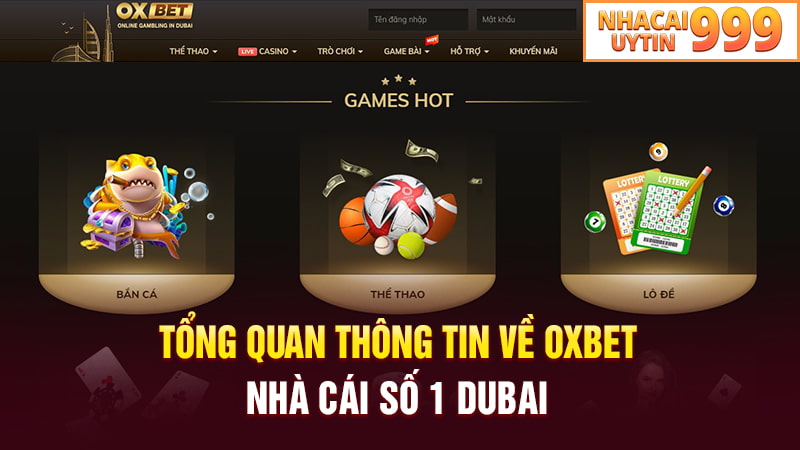 Giới thiệu tổng quan về nhà cái số 1 Dubai - OXBET