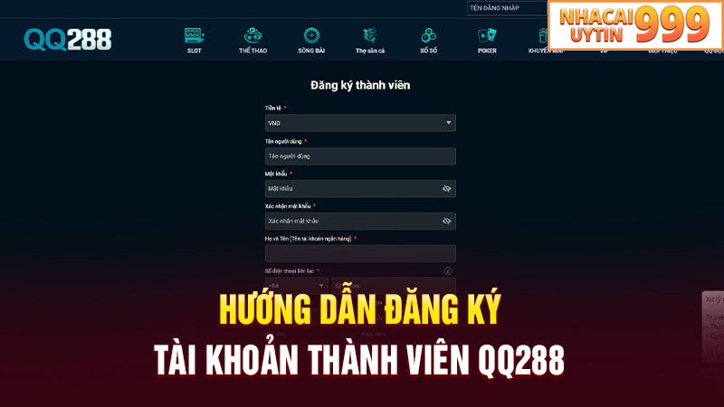 Hướng dẫn đăng ký QQ288